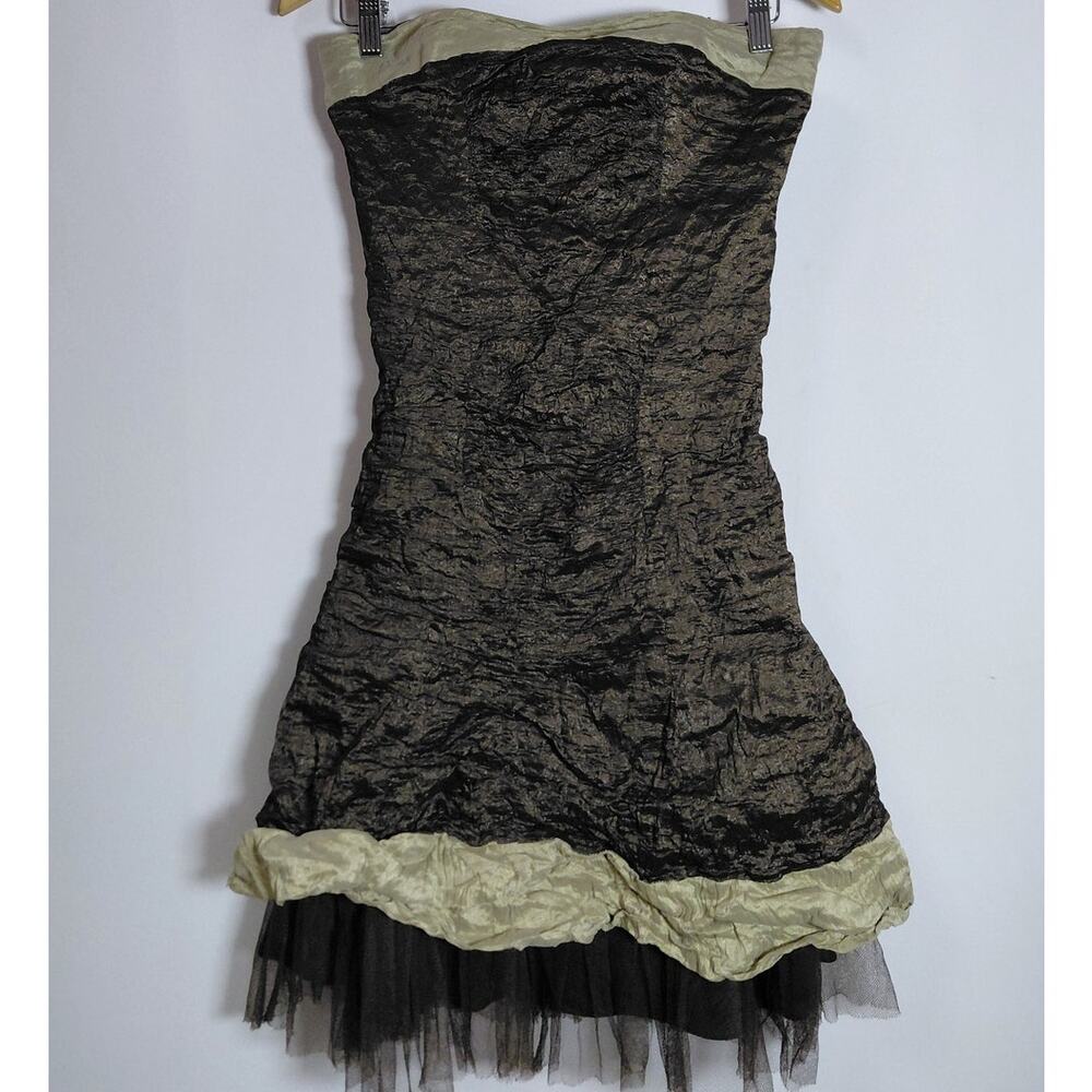 Nicole Miller Collection Strapless Dress Black Solid Sleeveless Size 10